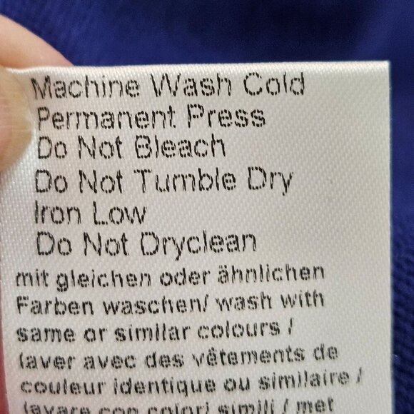 Alessa W Collection Decorative Cut Out Long Sleeve Blue Sweater Size 12 - Picture 9 of 12